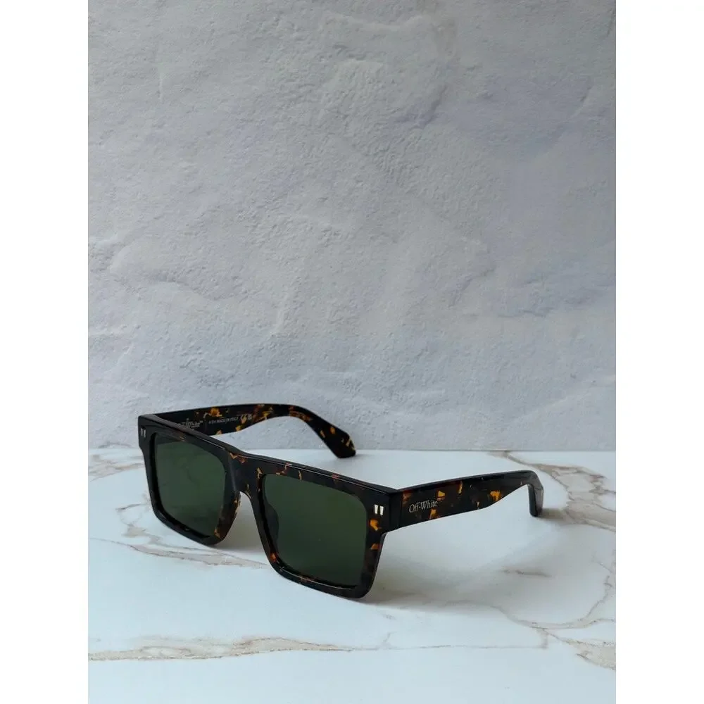 NEW Off White Lawton OERI09 Brown Green Unisex Sunglasses